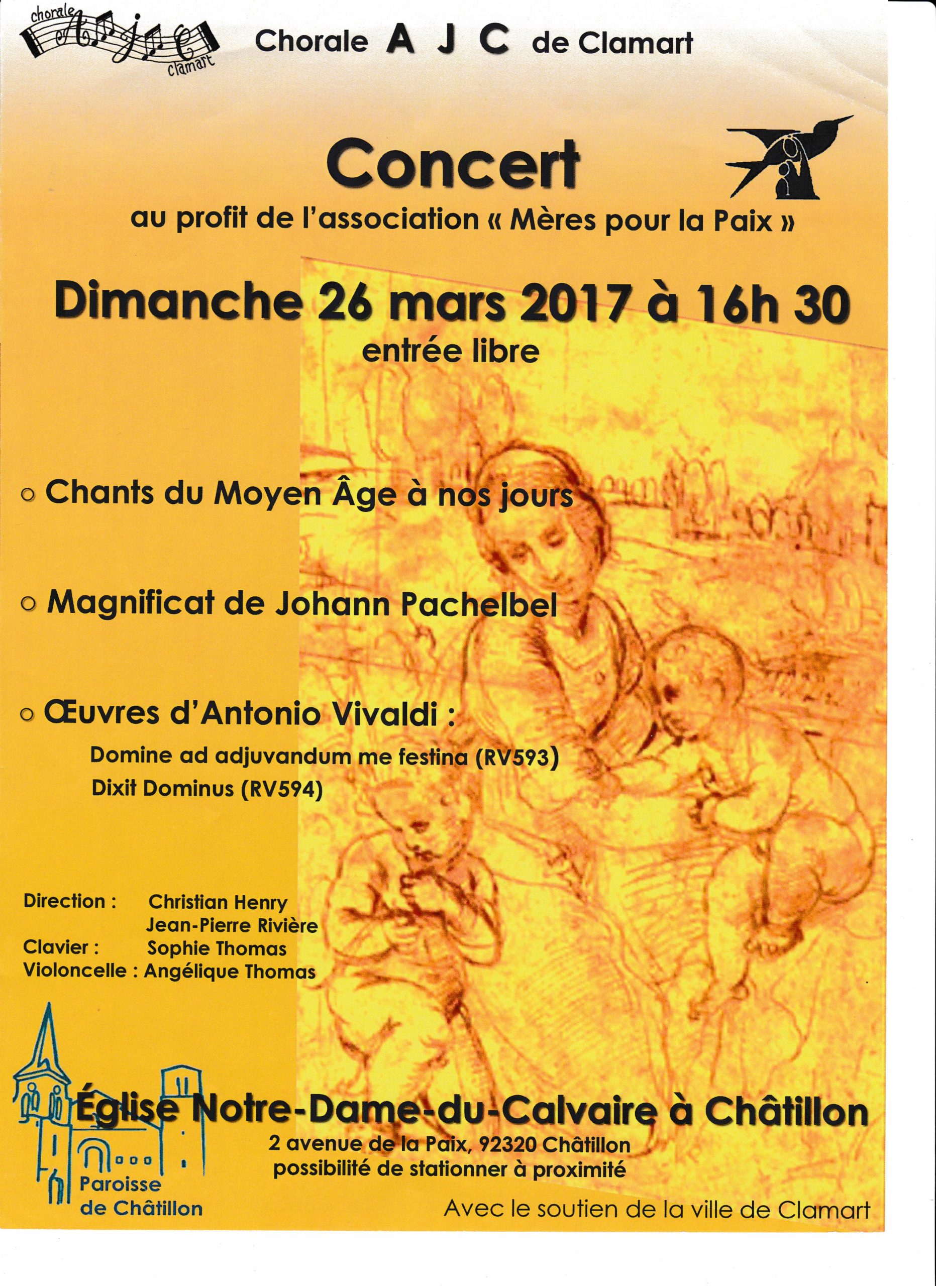 concert du 26 mars 2017 à Châtillon